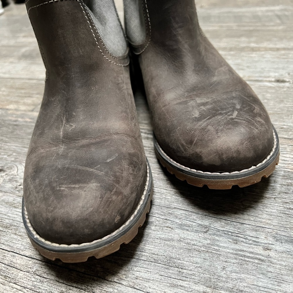 Timberland | canvas and leather boots - Picture 6 of 9